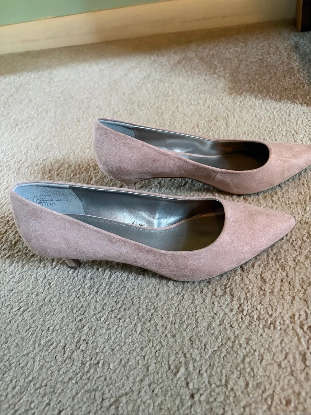 Worthington Tan Suede Pointed-Toe Pumps